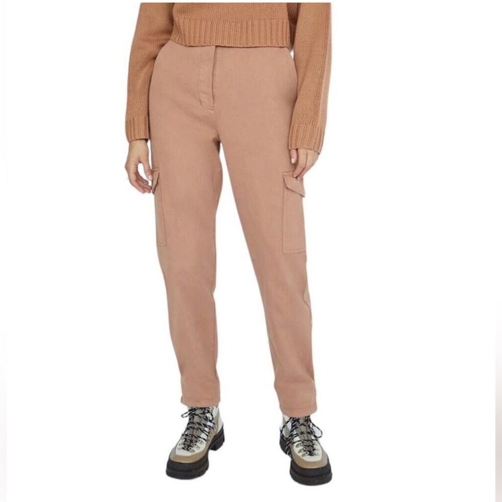 Aritzia Wilfred Free Modern Cargo Pants Blush Pink Twill Size 4.